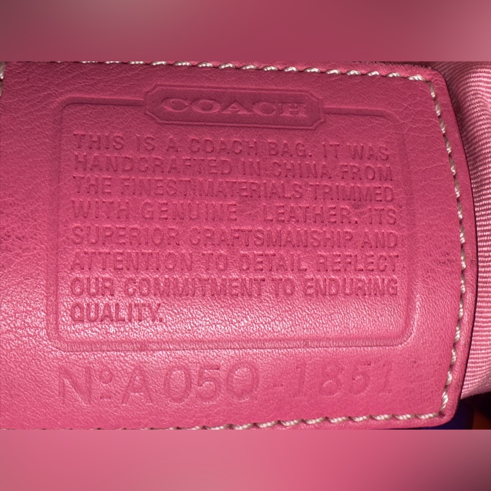 Coach Signature Pink Optic C Hobo Bag #1851 💎 - Picture 7 of 7